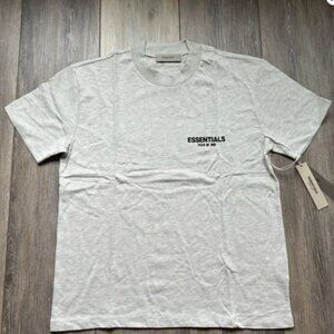Fear Of God Essentials Light Oatmeal T-shirt | Size M